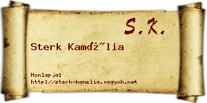 Sterk Kamélia névjegykártya